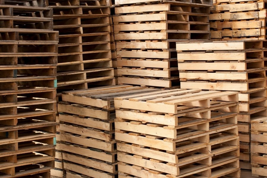 walkerpack wooden pallets in warehouse