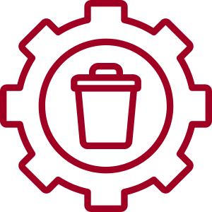 reduced waste icon